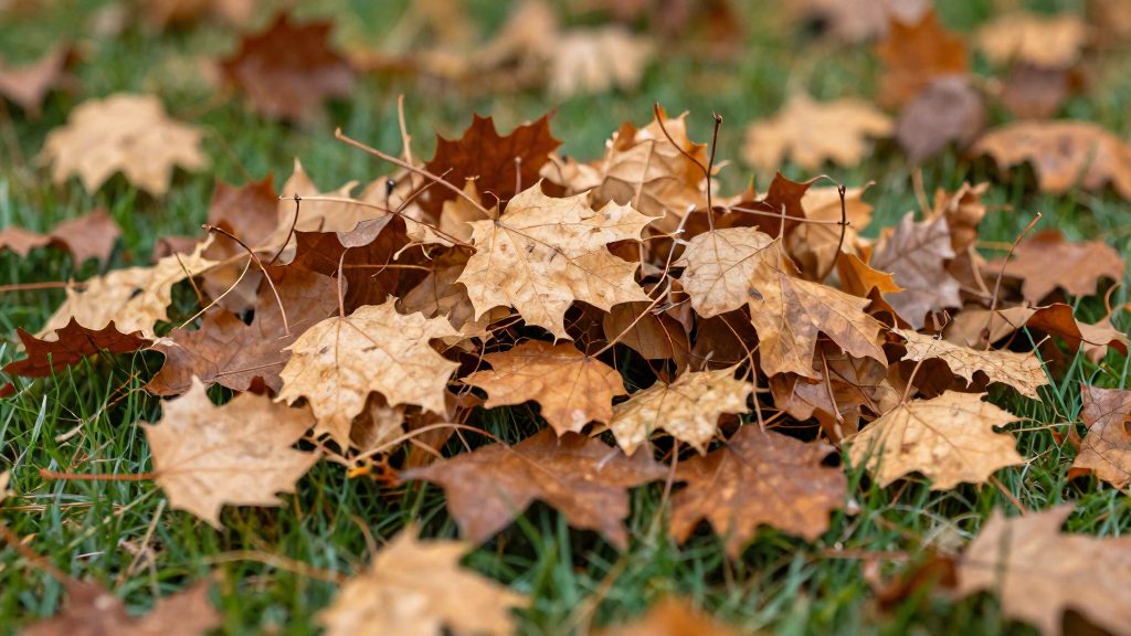 Trois usages des feuilles mortes