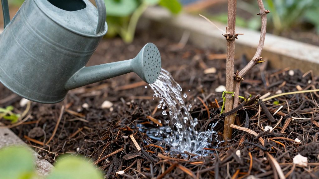 Comment arroser, pailler et entretenir la liane en permaculture ?